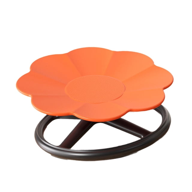 Lipstore Kids Sensory Swivel Chair Rotating Seat Practical Stable Balance Toy Fun Sensory Orange