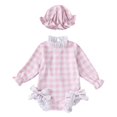 thumbnail image 1 of Girls Rash Guard Swimwear Hawaiian Ruffle Sun Protection Long Sleeve Baby Girl Swimsuit 6-12 Months Girl Fashion, 1 of 3