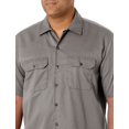 thumbnail image 3 of Dickies Chemise de Travail à Manches Courtes pour Homme, 3X, Argent, 3 of 8