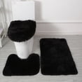 thumbnail image 1 of drppepioner 3 Pack Bathroom Rug Set Super Soft Non Slip Bathtub Carpet and Absorbent Bath Mat Plush Bath Mat, 1 of 8