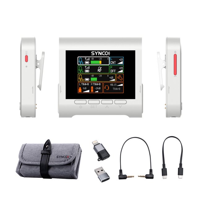 SYNCO G3 2.4G Wireless Microphone System Mic with Dual-Channel Receiver