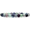 thumbnail image 1 of Bracelet Extensible en Perles Rondes de 8 mm en Pierre Précieuse de Fluorite Claire AA Naturelle 7 Pouces Unisexe, 1 of 5