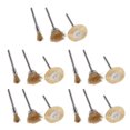 thumbnail image 4 of 15Pcs Brass Wire Wheels Metal Grinding Rotary Tool T Shape Pen Shape Bowl Shape Brushes, 4 of 14
