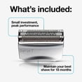 thumbnail image 4 of Braun Series 7 70S Electric Shaver Head Replacement Cassette – Silver, 4 of 9