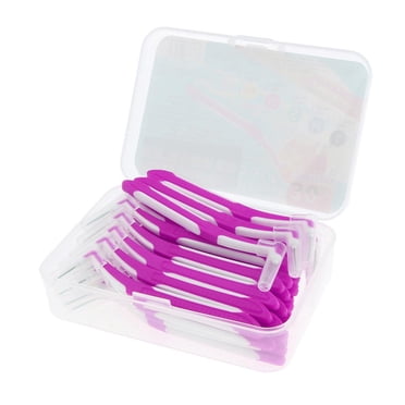 lionlar 30 Pieces Interdental Brush Toothpick Floss Teeth Cleaner Oral Care Blue