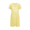 thumbnail image 4 of Rbaofujie Pyjama pour Femmes, Chemise de Nuit Courte Surdimensionnée pour Femmes, Robe Imprimée à Col Rond et Manches Courtes, Pyjama de Noël pour la Famille, 4 of 4