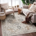 thumbnail image 3 of KUETH 3'x5' Area Rugs for Living Room, Ultra Thin Indoor Machine Washable Rugs for Bedroom Dining Room, 3 of 8