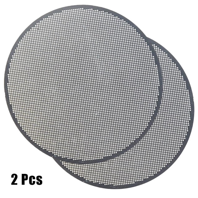 Luckyn 2 Pcs Reusable Stainless Steel Filter compatible with Aeropress Coffee Maker. Made of 304 food-grade stainless steel, these grey filters are durable, reusable, and designed to allow coffee oils to pass through while retaining grounds for a richer brew. Each filter has a diameter of 61mm and features a fine mesh design for optimal filtration. Package includes two filters.