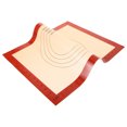 thumbnail image 1 of OULII Tapis de Cuisson Réutilisable en Silicone Antiadhésif Tapis de Four de Cuisine Feuille de Cuisson Alimentaire Kaki, 1 of 5