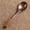 Brown, variant on Wuztai Wooden Spoon, Natural Wood Kitchen Utensil Cooking Tool, Handcrafted Durable Teaspoon for Ice Cream Desserts Soup Catering