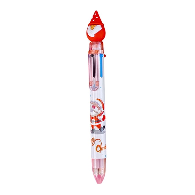 RYRDWP Stylo-Bille de Noël à 6 Couleurs à Pression Marqueur Multifonction Couleur 2 ml