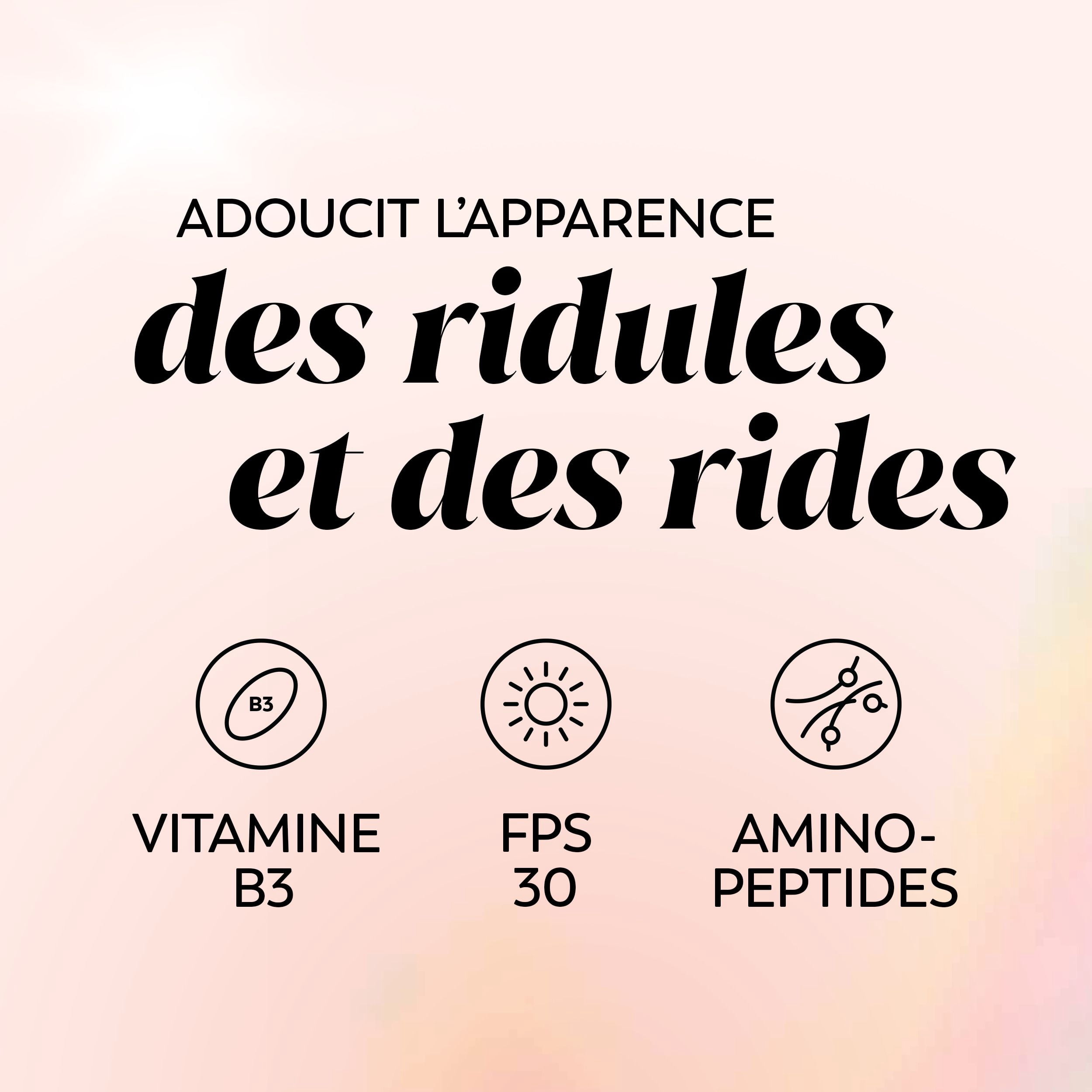 Crème Microsculptante Olay Regenerist Hydratant Pour Le Visage Anti-Âge avec Fps 30 À Large Spectre, Vitamine B3, 50 mL