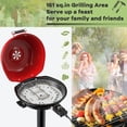 thumbnail image 3 of Patiojoy Electric BBQ Grill Portable Grill with Metal Cooking Grilling Rack Detachable Temperature Control & Removable Grease Collector Red, 3 of 10