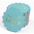 thumbnail image 4 of Inkdotpot 50 Pack Real Gold Foil Paper Tags Made With Love Text Favor Hang Tags, 4 of 6