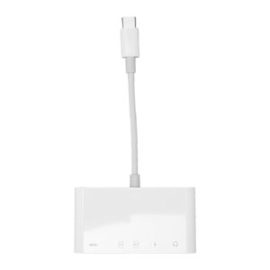 5 en 1 USB C Hub avec USB3.0 Port de stockage carte mémoire lecteur de carte de fente Type C de charge port 3.5MM AUX Port USB Adaptateur Hub