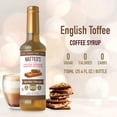 thumbnail image 2 of Matteo's Sugar Free Coffee Flavoring Syrup, English Toffee, Delicious Coffee Syrup, 0 Calories, 0 Sugar coffee syrups, Keto Friendly, 2 of 6
