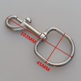 thumbnail image 2 of Heavy Duty 316 Stainless Eye Swivel Diving Clip Mine/Boat/Yacht/Rigging Single Ended Spring Hooks, 2 of 10