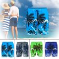thumbnail image 2 of Beach Swimming Shorts Printed Quick-dried Summer Short Pants Beach Shorts Beach Trunks for Men, 2 of 10