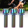 thumbnail image 2 of Filfeel Titanium Alloy Stem Screw Bicycle Stem Set Screw Stem Screws, Road Bike For Bike Handlebar Stem Screws Bicycle Bicycle Disc Brake Clamp Set Screw, 2 of 8
