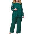 thumbnail image 1 of Womens Plus Size Pants Womens Plus Size Evening Dress Lace Embroidery Temperament Fit Pantstwo Piece Set Plus Size Dress Pants Plus Size Womens Pants Womens Plus Size Dress Pants, 1 of 4