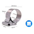 thumbnail image 2 of Oil filter disassembly clamp Stainless Steel Swivel Wrench Tool for car Trucks, 2 of 8