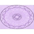 thumbnail image 1 of Ahgly Tapis Rectangulaire Lavable en Machine Orchidée Violet, 4 Pieds x 6 Pieds, 1 of 7