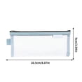 thumbnail image 1 of LSLJS Mesh Pencil Case Pouch, Transparent Stationery Pouch Pencil Case with Zipper Large Capacity Pencil Pouch Travel Makeup Bag Stationary Organizer Pen Bag, 1 of 2