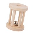 thumbnail image 2 of Lipstore Baby Roller Rattle Wood Toys Rattles with Bells Smooth Surface Infant Roller Toy C, 2 of 8