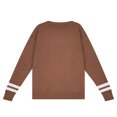 thumbnail image 4 of Meichang Chandail à Manches Longues pour Femmes Col Rond Pull de Détente Mode Imprimé Lettre Chandails en Molleton d'Automne Confortables et Chauds, 4 of 6