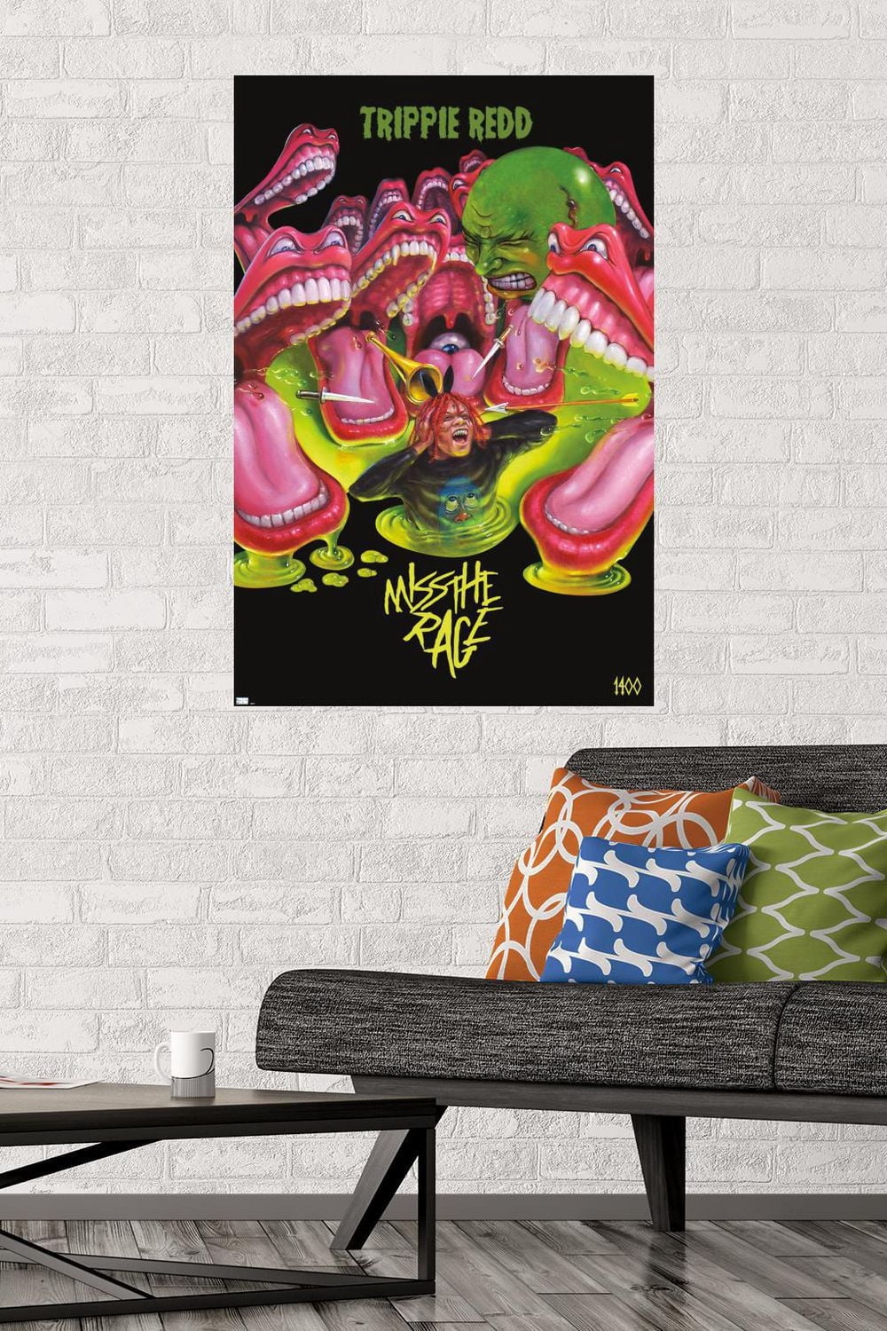 Trippie Redd - Miss the Rage Wall Poster with Magnetic Frame, 22.375" x 34"