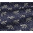 thumbnail image 5 of oneOone Viscose Jersey Fabric Elephant Block Print Fabric BTY 60 Inch Wide, 5 of 5
