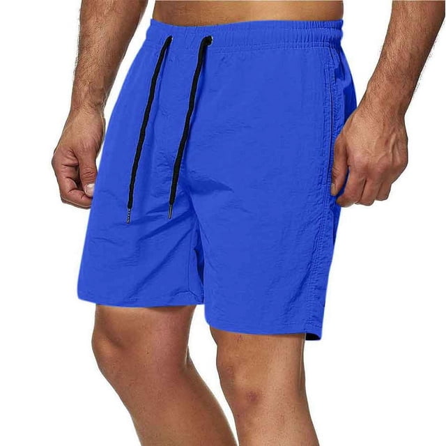 Plebaso Men's Quick Dry Shorts Drawstring Athletic Running Shorts Lightweight Summer Beach Sports Shorts