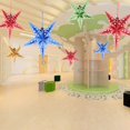 thumbnail image 3 of 3D Star Paper Hanging Hollow Pentagram Lampshade  Christmas Tree Decoration, 3 of 9