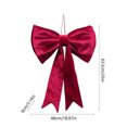 thumbnail image 3 of Large Flannel Christmas Bow for Tree Top Wreath and Gift Wrapping Decorative, 3 of 7