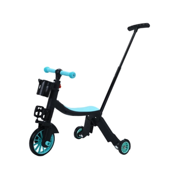 Almencla Trottinette pour Enfants Équipement Antidérapant 3 Roues pour Filles Débutant Extérieur Vert avec Poignée de Poussée