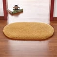 thumbnail image 5 of Maplenight Oval Bathroom Rugs Non Slip Washable 35x24in Soft Absorbent Bath Rugs Quick Dry Anti Mold Shower Rug for Bathroom Floor Tub and Shower Khaki, 5 of 5