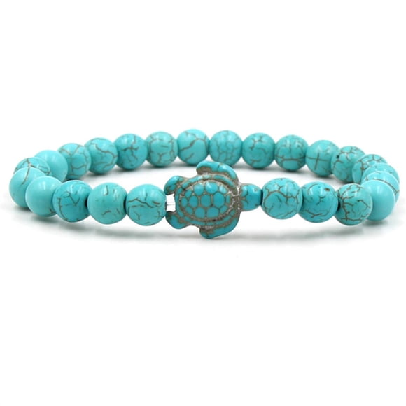 TopLLC Bracelets Bohemian Style Jewelry Turtle Turquoise Pendant Bracelet Beaded Bangle bracelet Necklace