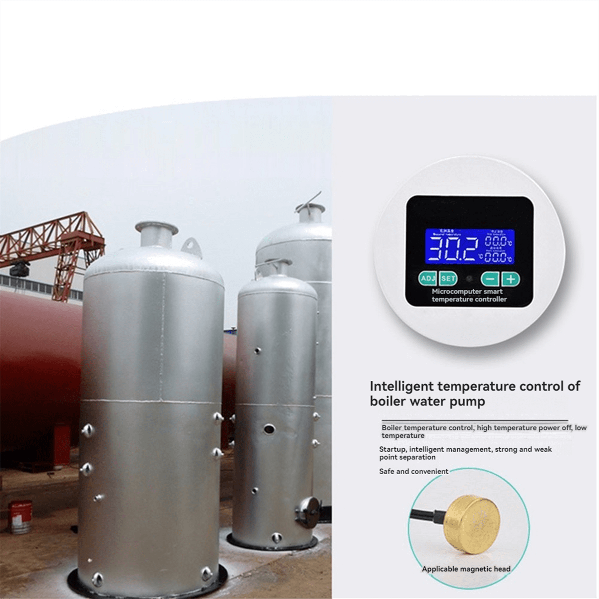 Temperature Tester Temperature Monitoring Tester Temperature Monitor High Accuracy Air Probe Cable,1 x high-precision temperature controller 1 x probe wire 1 x English instruction manual