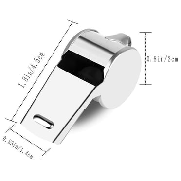EGNMCR Metal Referee Whistle Stainless Steel Extra Whistle With Lanyard For School Sports Soccer Football Basketball MINI Whistle