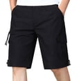 thumbnail image 1 of QATAINLAV Short Cargo pour Hommes Taille Extensible Short de Randonnée Pantalon Court Léger Multi-Poches Golf Pêche Travail Short Noir TG Ropa de Verano Para Mujer, 1 of 6