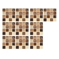 thumbnail image 1 of Wall Sticker DIY 10-Piece Ceramic Tile Paste 3D Lattice Design for Self- Wall for Home 10PCS, 1 of 8