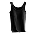 thumbnail image 1 of Timegard Camisoles pour Femmes avec Soutien-Gorge Intégré, Côtelées, Col Rond, Sans Manches, Confortables, Décontractées, pour Sorties, Hauts, Blouses, 1 of 6