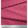 thumbnail image 2 of Soimoi Poly Georgette Fabric Artistic Paisley Printed Fabric 1 Yard 42 Inch Wide, 2 of 3