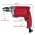thumbnail image 3 of Red 10mm Electric Drill Machine - 350w | 100% Copper Winding | Plastic With Metal, Home & Professional Use | Combination Drill, Wood, Metal, Plastic | Easy To Use Kit, Drill Machine, 3 of 3