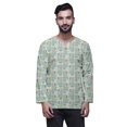 thumbnail image 1 of Atasi Printed Keyhole Nack Short Kurta Men ShirtWith Long Sleeves For Men, 1 of 1