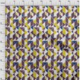 thumbnail image 3 of oneOone Cotton Silk Fabric Parallelogram & Triangle Geometric Decor Fabric Printed BTY 42 Inch Wide, 3 of 4