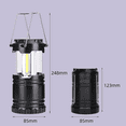 thumbnail image 4 of "360° Bright Portable LED Camping Light - Waterproof Multi-Purpose Tent & Emergency Lamp (2 Pack, Battery Not Included)"  

"Ultra-Bright 200 Lumen Stretchable LED Camping Lantern - Durable ABS for, 4 of 6
