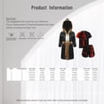 thumbnail image 5 of TiaoBug Kids Boys Boxing Uniform Set 3 Pcs Long Sleeve Open Front Hooded Cloak Robe with T-shirt and Shorts Red 16, 5 of 5