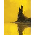 thumbnail image 1 of Qisvanset Spooky Halloween Castle Canvas Print 12x16 Inch Gaming Room Art, 1 of 8