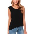 thumbnail image 1 of Timegard Camisoles pour Femmes Sans Manches à Col Rond Dos Nu Chandails Couleur Unie Hauts Décontractés Mode, 1 of 5